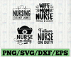 Nursing SVG Bundle, nurse quote svg pack cut files, 4 nurse life cut files for cricut, bundle love nurses for silhouette