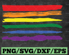 Gay Rainbow Flag Paint Stroke Pride Love Symbol LGBT Pride Right Power Homosexual Lesbian Design Element Art Logo SVG PNG Clipart Vector Cut