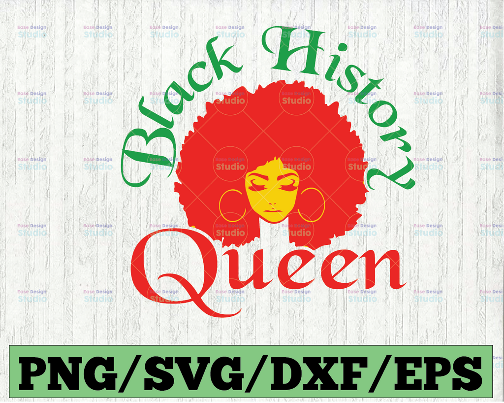 Black History queen svg, black woman svg, melanin svg, black svg, cut file for Cricut, Silhouette, svg dxf eps png pdf jpg