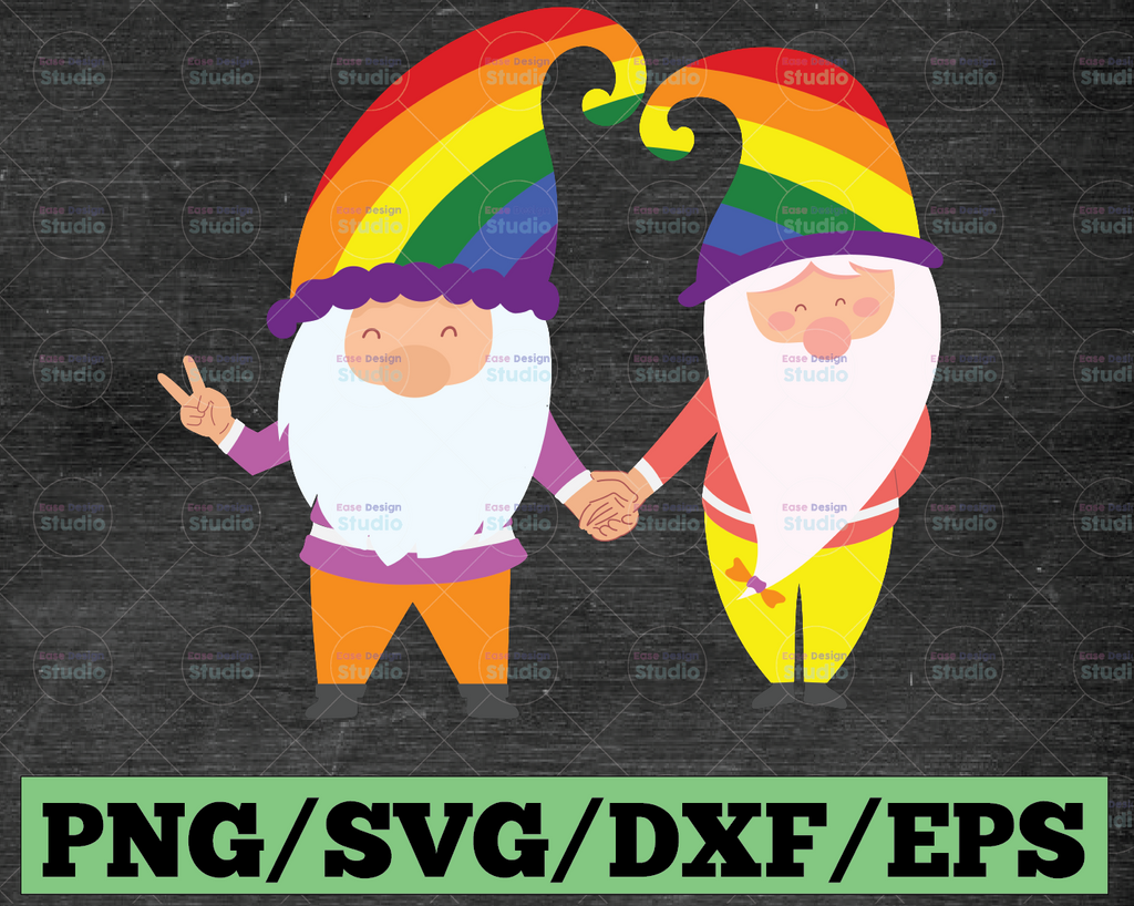Funny Dwarfs SVG, Lgbt symbol svg for cricut,  LGBT Pride Rights Power Homosexual Lesbian Love Design silhouette, digital download