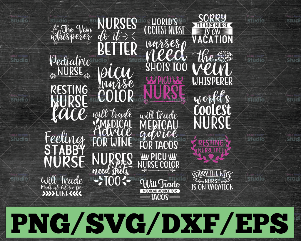Nurse Svg Bundle, Nurse Quote Svg, Nurse Life Svg, Nursing Svg, Medical Svg, Doctor Svg, Nurse Shirt Svg, Nurse Cut FIle, Nurse dxf
