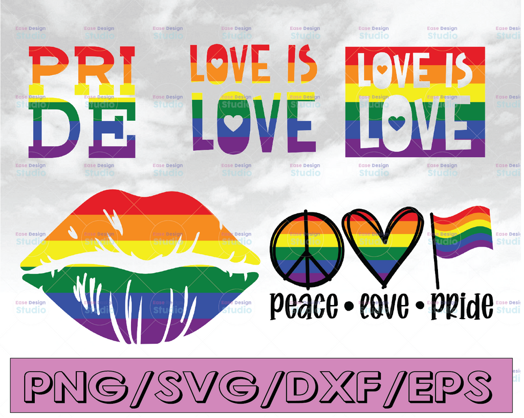 LGBT Bundle,Love is Love Svg, Gay pride cut files, Love quote cut file, Lgbt cut file, gay love heart cut file, cricut, silhouette.