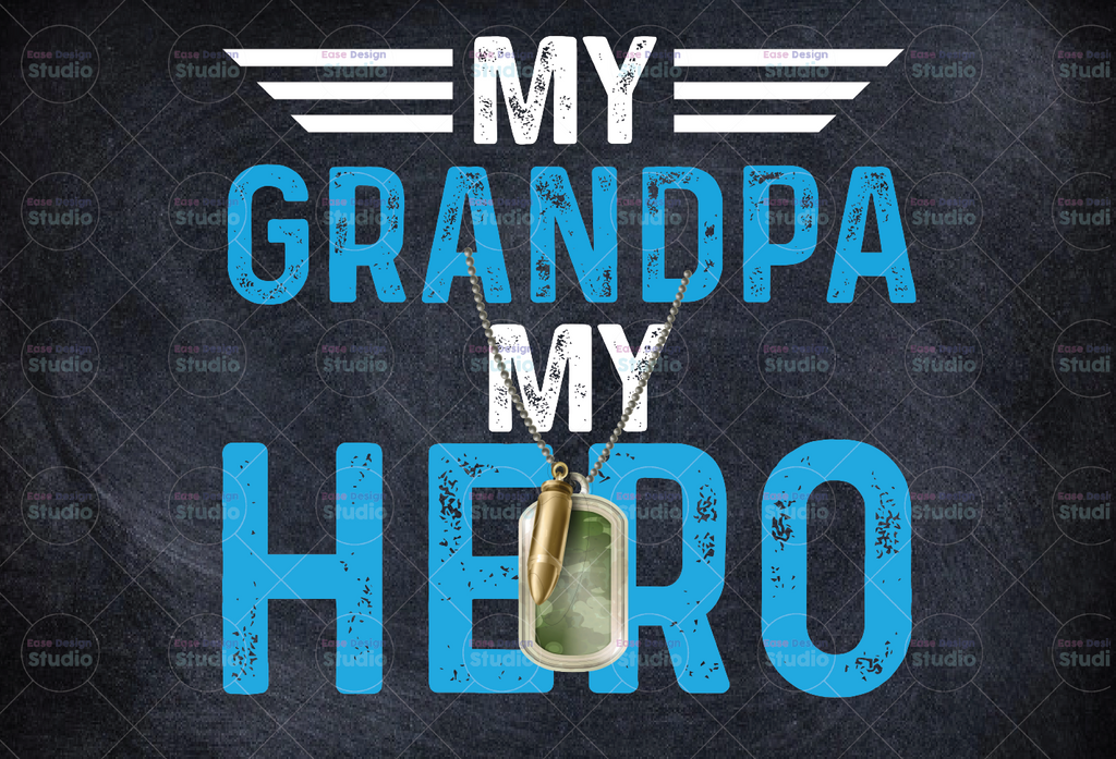 Memorial Day My Grandpa US Veteran My Hero Military Veteran Support shirt , PNG for sublimation