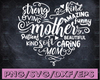 Mother's Day Typography / Word Art / Mother's Day SVG / Mom PNG / Mom Sublimation Typography / Hand Lettered / Mother's Day PNG