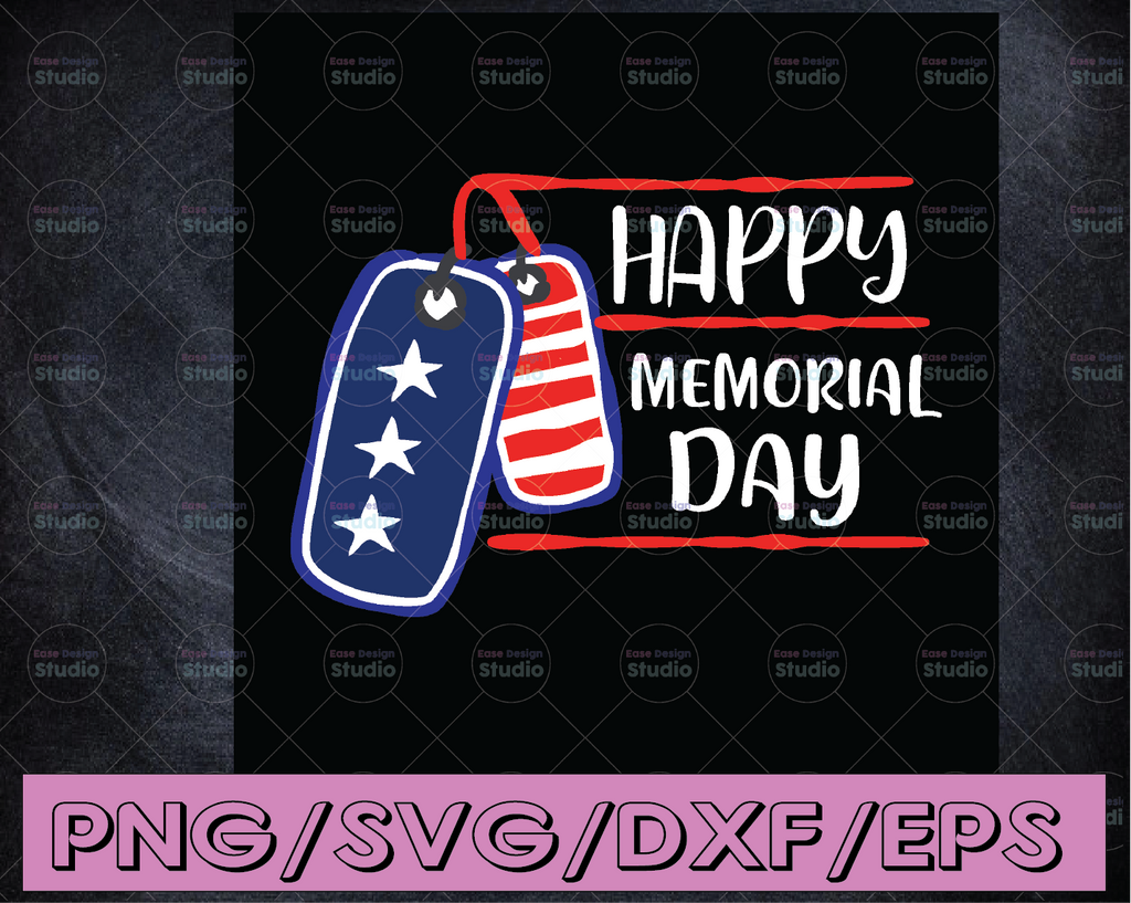 Happy Memorial Day SVG American Flag Clipart for Cricut/ Silhouette/ Vinyl Cut machine svg png dxf Cutting files Cricut Cute svg designs