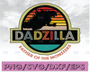 Dadzilla Father Of The Monsters Retro svg PNG Vintage Sunset Premium face mask Cricut Father's day Dad Father Lovers Dadzilla Father's day