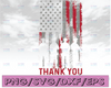 Thank You Veterans Distressed America Flag SVG Cricut Cutting File, USA Flag svg, God Bless Veterans, 4th of July, Veteran's Day