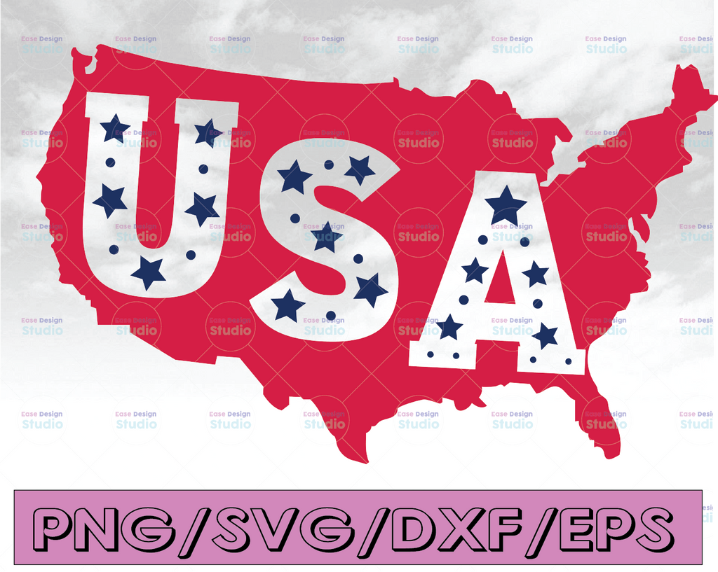 USA svg, 4th of July svg, America svg, Patriotic svg, Fourth of July svg, 4th of July svg Files, July 4th svg, svg Files for Cricut, dxf