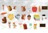Woodland Animals Back to School Png| Woodland Animals Clip Art | Forest School Only PNG Files