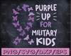 Military Kids Purple Butterfly Svg, Purple Up Svg, Military Soldier Svg, US Army Veteran Svg, Military Child And Proud Of It, Cricut Design