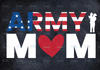 Army Mom USA Flag Png, Mom Svg, USA Flag Sublimation, Distressed American Flag png sublimation PNG, Transfers png