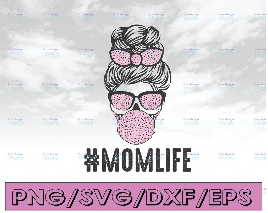 Mom Life Svg, PNG, PDF, Cricut svg, Silhouette svg, Leopard Mom Svg, Messy Bun mom, Momlife svg, Mom life Kid Life Png