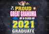 Proud Grandma of 2021 graduate- 2021 Graduation Png -Graduation mask- Graduation- Grandma Png - Graduation Png