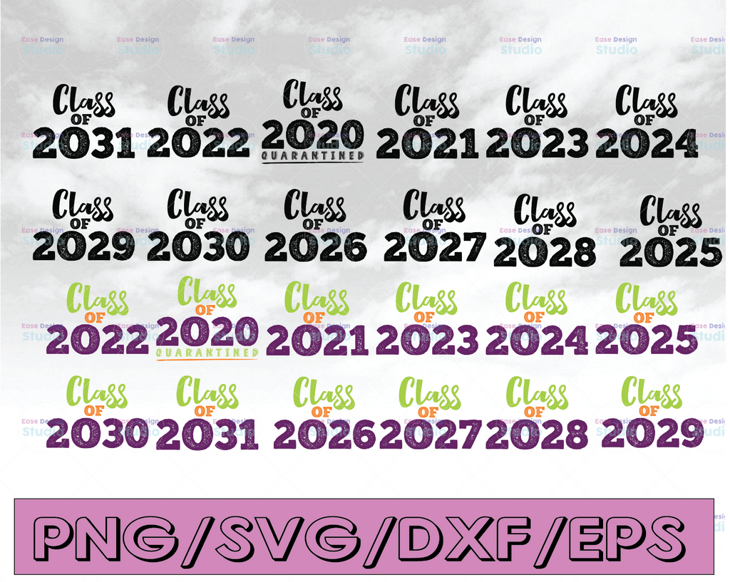 Class of SVG Bundle, Class of 2031, Graduation SVG, End of School Year, Class of 2020, Preschool Graduation Kid's Graduation SVG, Graduation