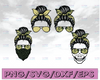 Army Mom skull svg, Army wife skull svg, Camo Mom life Skull svg, Messy bun skull svg, Mom life SVG, Skull With Sunglasses Svg, Camo Print