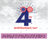 Happy 4th of July SVG | USA Cut File| Independence Day 4th Cricut Cutting File Digital Design