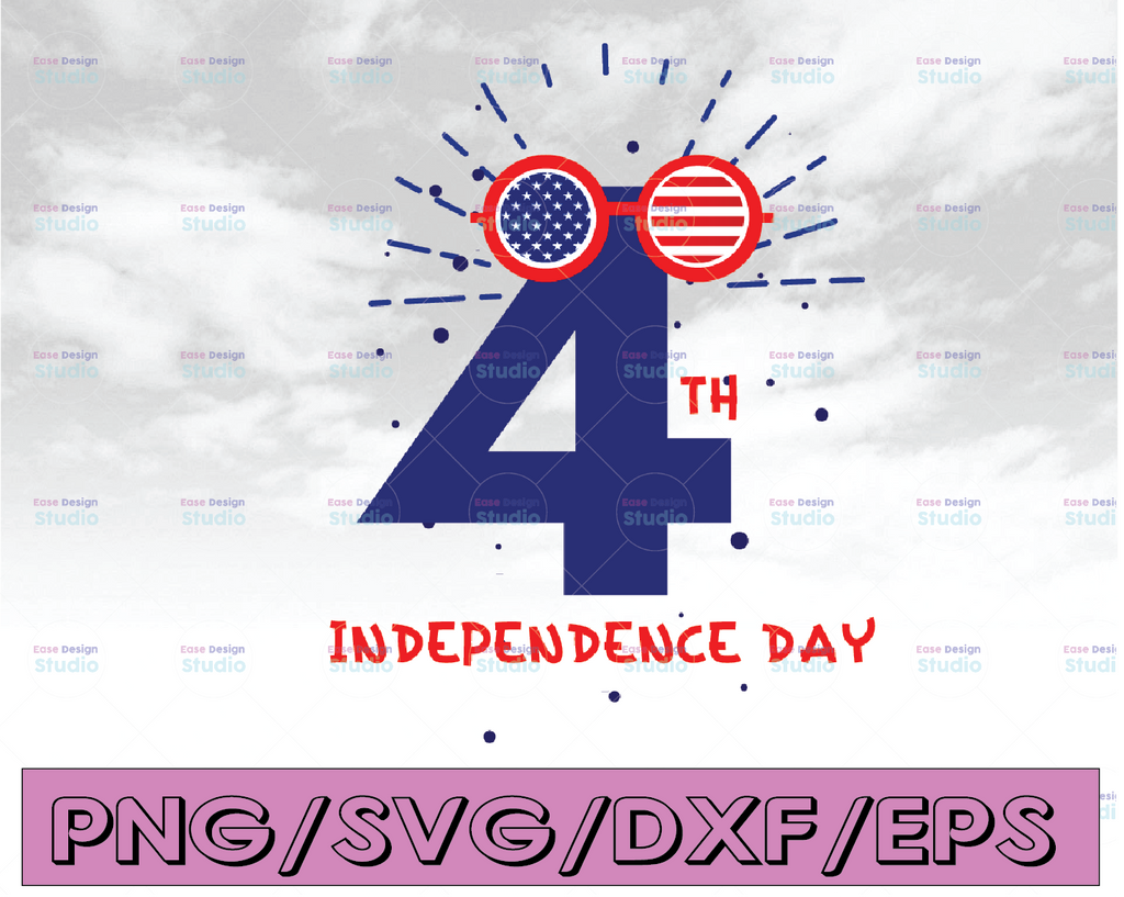 Happy 4th of July SVG | USA Cut File| Independence Day 4th Cricut Cutting File Digital Design