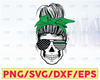 Messy Bun, Sunglasses, American Flag, The Thin Green Line Flag,Federal Agents, Cricut,Digital Download Svg/Png/Pdf/Dxf/Eps