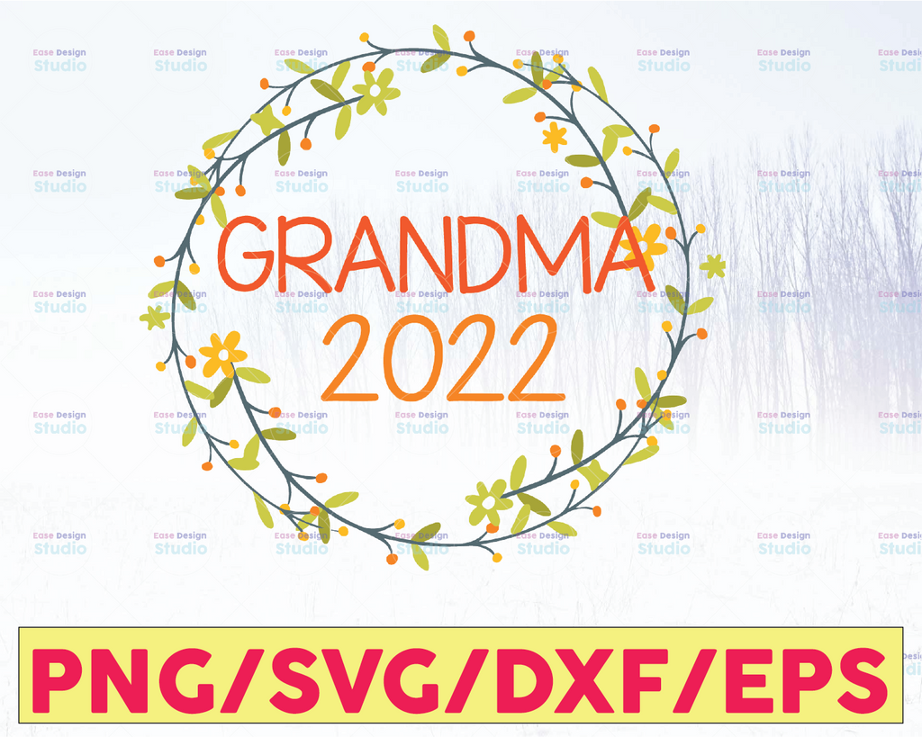 Promoted to Grandma est. 2022 SVG | New Grandma svg | first time Grandma svg | Mother's Day svg | dxf | cut file | Cricut, Silhouette