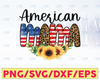 American Mama PNG Leopard Sunflower 4th of July sublimation PNG designs downloads, Patriotic png design, Patriotic png shirt design
