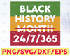 Black History Month  SVG 24/7/ 365 Black History Is World History svg / I Am Black History SVG / My History Is Strong SVG / Black History