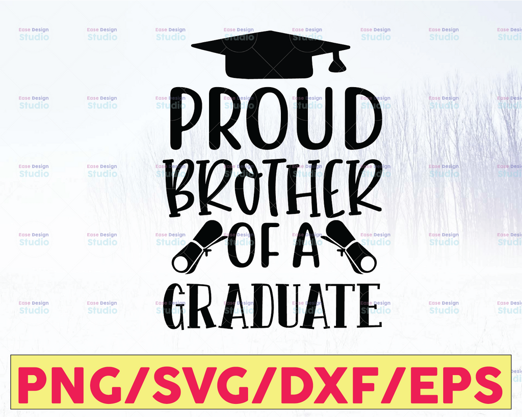 Proud Brother of the Graduate SVG, Graduate svg, Family Graduate svg, Family of Graduate svg  svg, Family Graduate svg, Proud Family