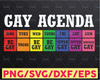 LGBT Gay Agenda Mon Be Gay Tues Coffee Web Be Gay svg, LGBT Pride Svg, Lesbian Pride svg, gay pride svg, cricut file, clipart, svg