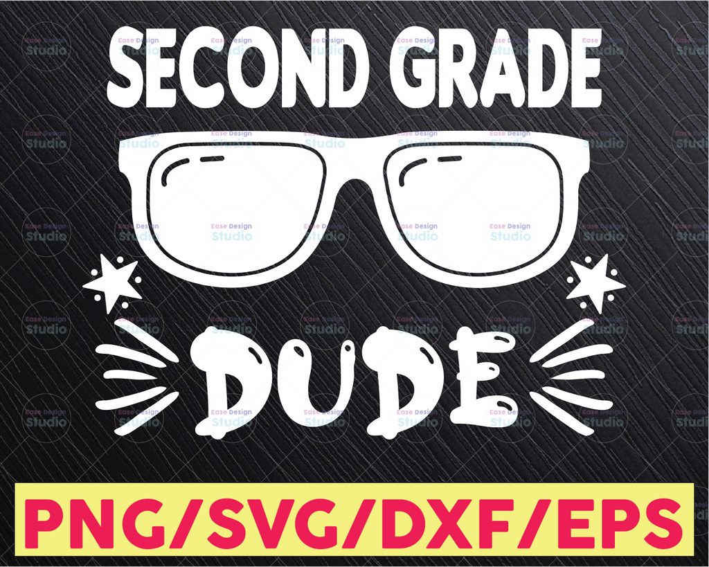 2nd Second Grade Dude Svg, Boys 2nd Second Grade Svg, 2nd Grade Crew Svg, 2nd Grade Teacher Back To School, First Day Of School Gift