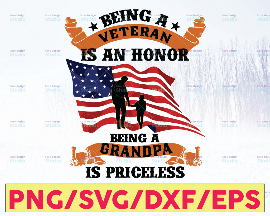 Being A Veteran Is An Honor SVG-  Cricut, png Sublimation design - Digital design - Sublimation Independence day- printing - Clipart