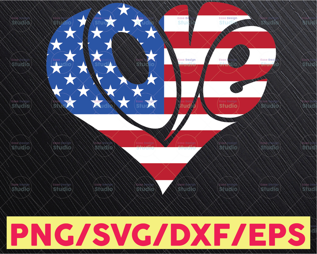 American Flag Heart SVG, cute heart 4th of July SVG, Heart Flag PNG, Patriotic Svg Files For Cricut Sublimation Designs Downloads