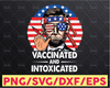 4th Of July 2021 Vaccinated Intoxicated USA Flag Abe Lincoln Funny Vaccinated Svg Png Digital Print Design 4th Of July Sublimation