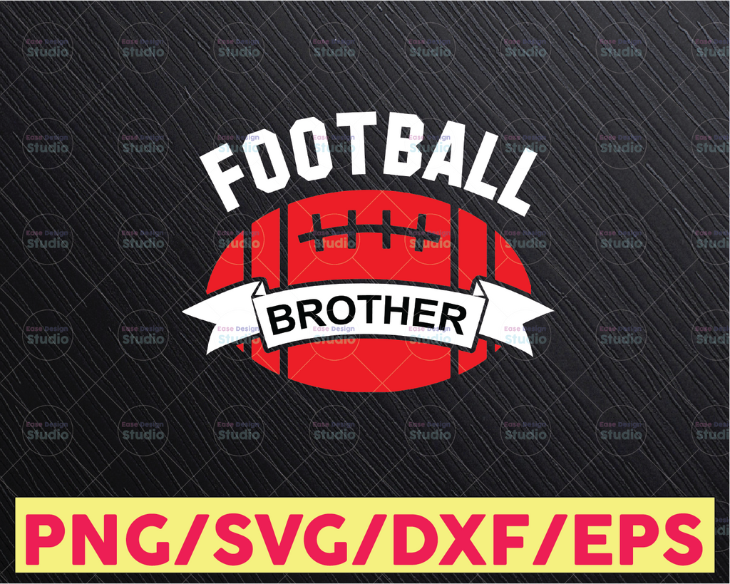 Football Brother SVG, Football Game Day SVG, SVG Files Cricut Cut Files, Silhouette Cut Files, Download, Print