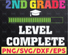 Second Grade Level Complete SVG, 2nd Grade Graduation Gift svg, png, dfx, eps, Digital Download