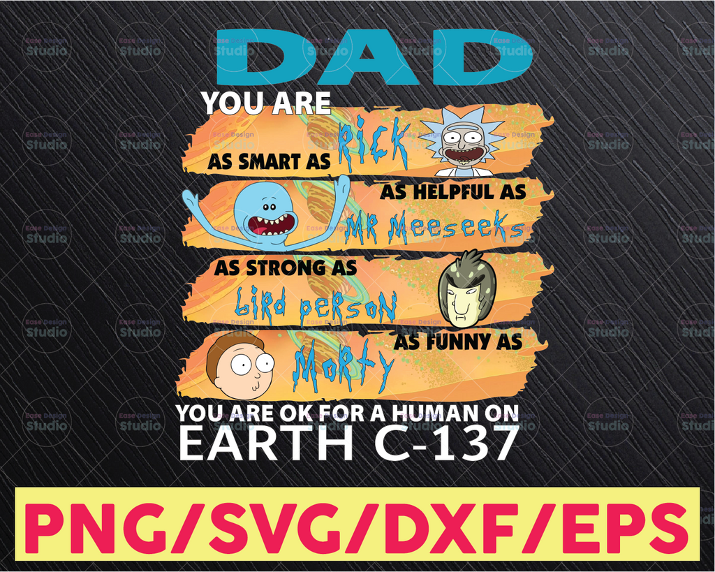 Dad you are rick PNG File, Funny Png, Funny shack png, png, Sublimation Design, Digital Download, Hand Drawn Png, shark dad png