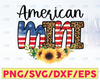 American Mini PNG Leopard Sunflower 4th of July sublimation PNG designs downloads, Patriotic png design, Patriotic png shirt design