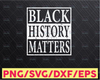 Black History Matter SVG, Black history svg, Jeneteenth svg, Black power svg, BLM svg, Afro woman svg, I cant breathe svg