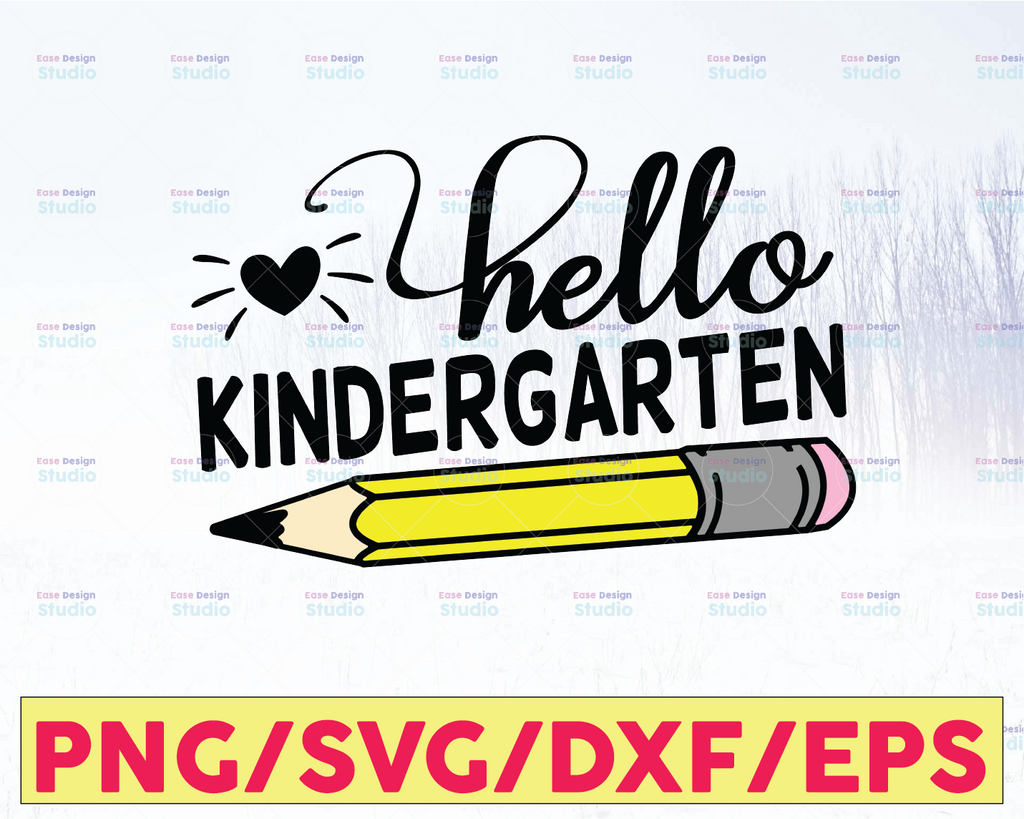 Back to school, Kindergarten svg, hello Kindergarten, school svg, teacher svg, teacher school shirt design, school clipart, cameo, cricut