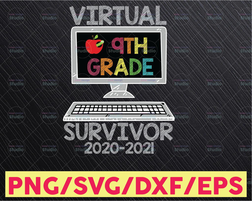 Hello Virtual Ninth Grade Survivor  PNG - Back To School png - 9th Grade png , Sublimation, Transfer, Digital Download