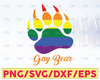 Bear LGBTQ Pride svg, Cricut Cut File, png eps, Clipart Digital File, LGBTQ pride svg, lesbian & gay pride sublimation design download