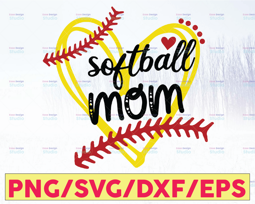 Softball Mom svg, softball cut file, softball svg, softball clipart, softball mama, svg file, softball svg , socuteappliques