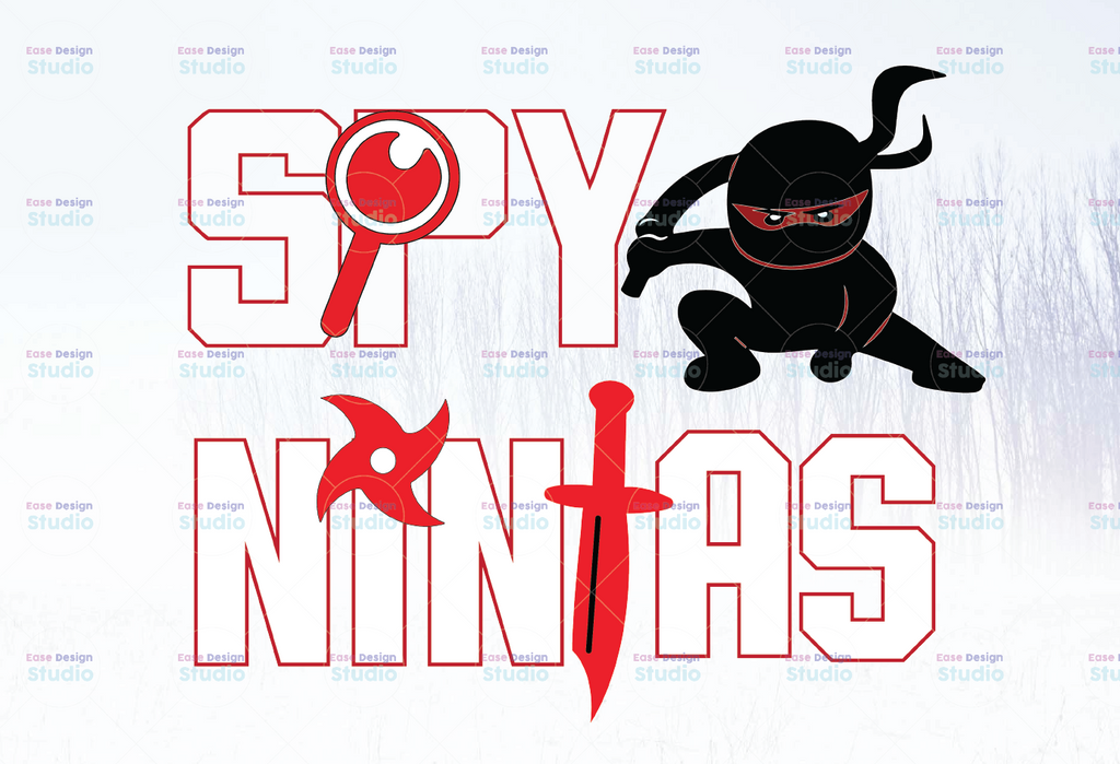 Funny Spy Gaming Ninjas Game Wild With Clay Png - PNG Printable - Digital Print Design