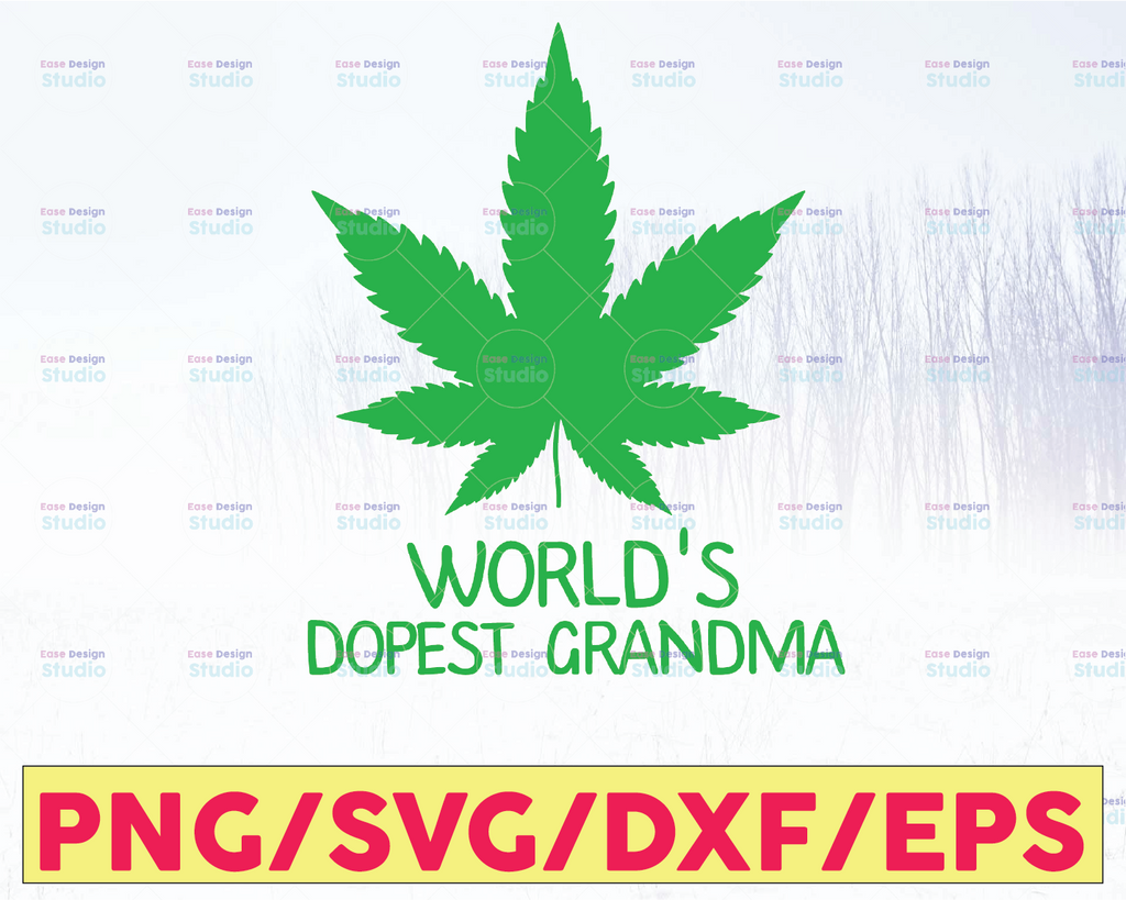 World's Dopest Dad svg, Marijuana SVG, Digital Cannabis Design, Worlds Dopest Cut File, Silhouette svg Vector, PNG, DXF logo, Cricut designs