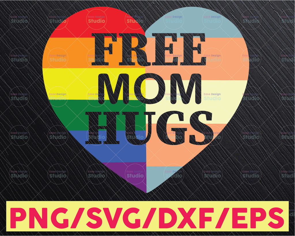 Free Mom Hug SVG,PNG,DXF, Mom svg, Mother's Day Svg for Cut files, cricut, Silhouettes.