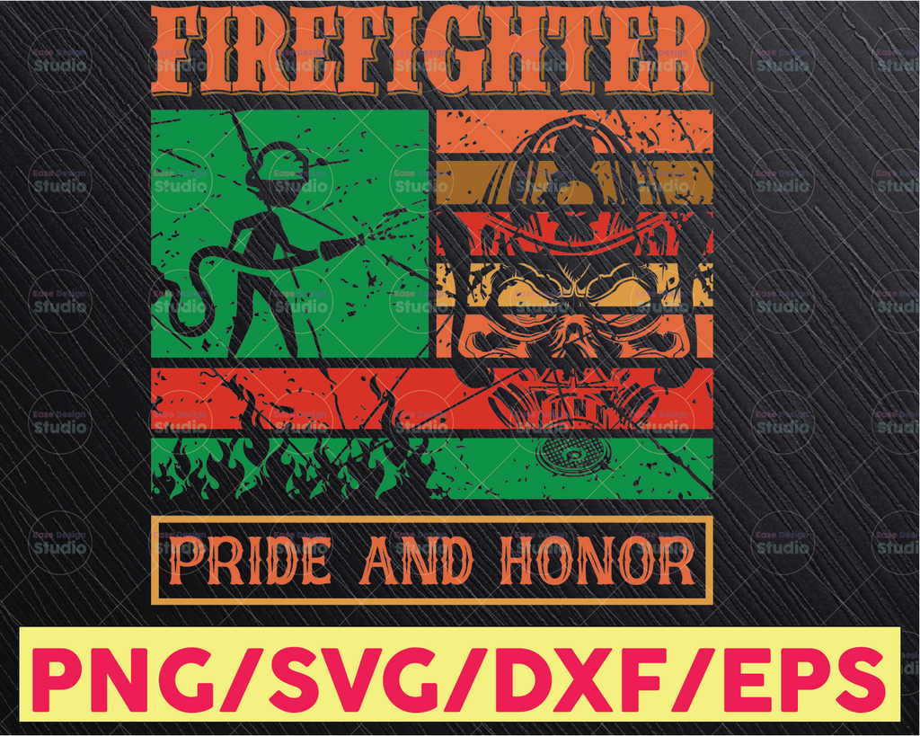 Firefighter Pride and Honor firefighter flag svg, fireman svg, fire department svg, thin red line svg, red line svg, fire fighter svg