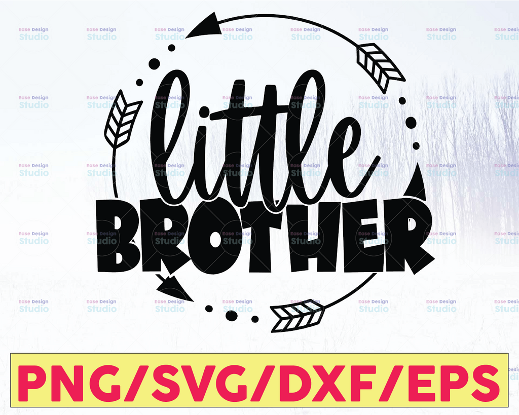 Little Brother svg, Brother SVG, Lil Bro Svg, Baby Boy Svg, Big Brother Little Brother, Baby Onesie Design, Arrow svg