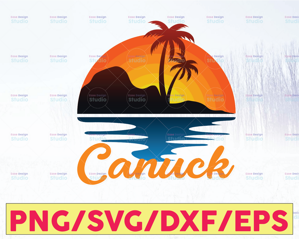Canucks Svg, Go Canucks Svg, Canucks cut file, Summer Beach Vacation SVG Canucks travel svg, dxf, clipart, Cricut, Silhouette