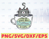 A Good Day Starts With Coffee and Cat Svg, Funny Cat Svg, Coffee Svg File For Cricut