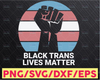 Black Trans Lives Matter SVG file,  Svg, Dxf Png Eps Sublimation, myself svg, Cut File For Cricut, Digital
