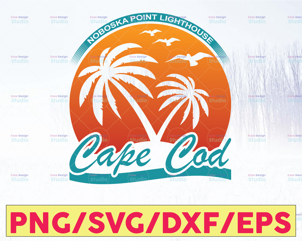 Nobska Point Light House Cape Cod SVG Png file for Cricut Sublimation Family Svg, Van Svg, Funny Van Life, Travel Svg, Traveling Svg