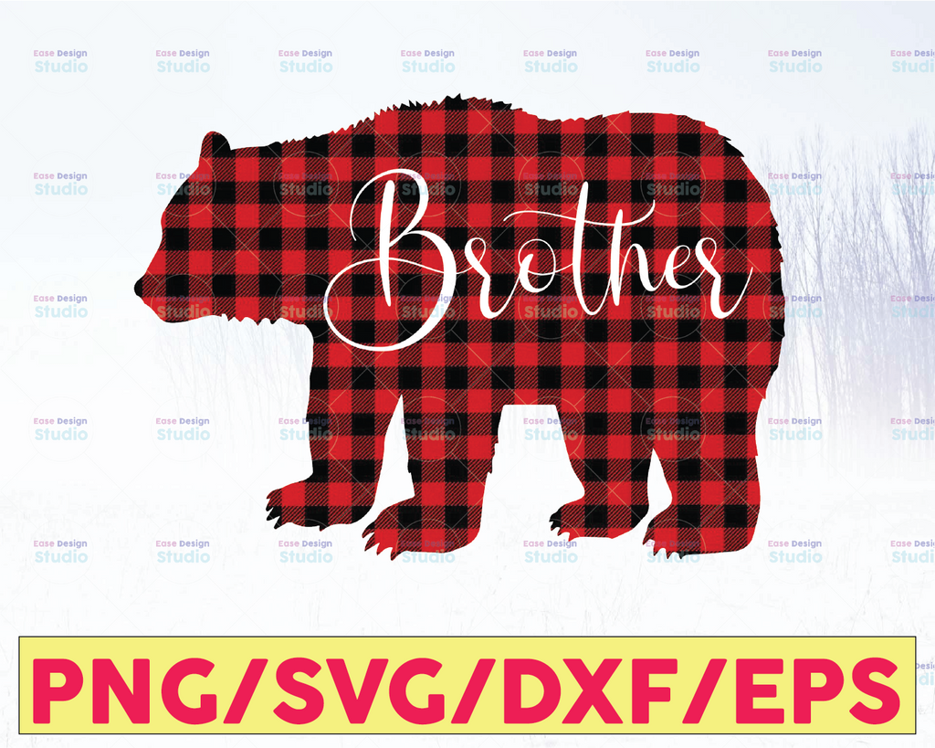 Brother Bear Png in Leopard Cheetah Clipart, Sublimation Designs Download